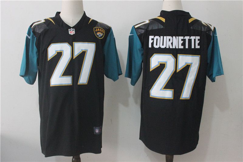Men Jacksonville Jaguars 27 Fournette Black Nike Vapor Untouchable Limited NFL Jerseys